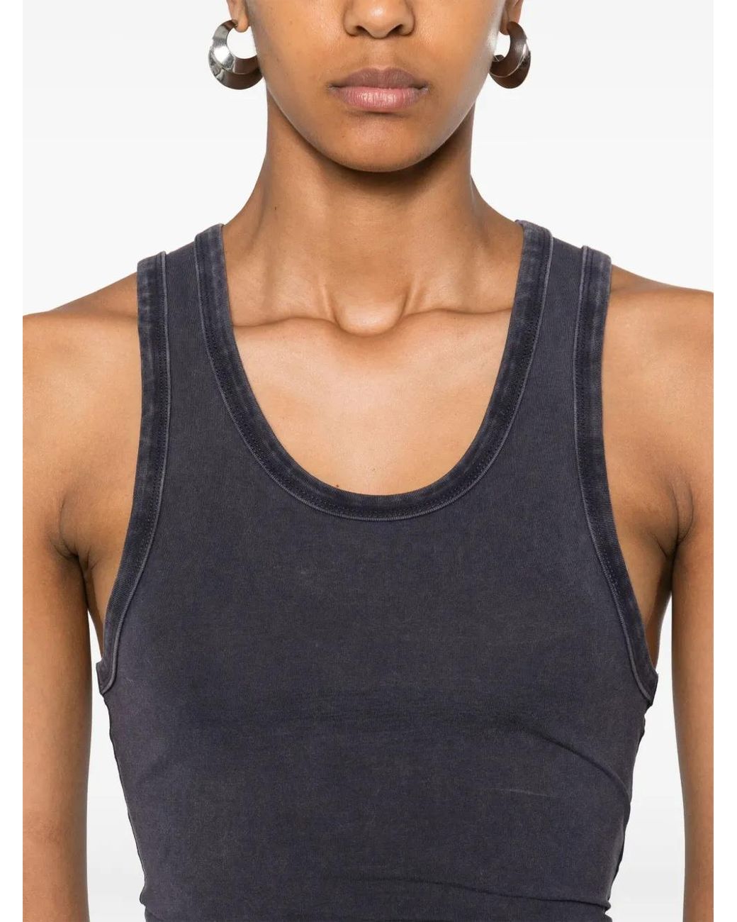 Entire studios Blue Cropped Tank Top