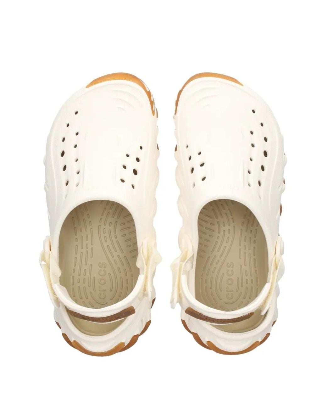 CROCSTM Natural Perforated Backstrap Clog Sandals