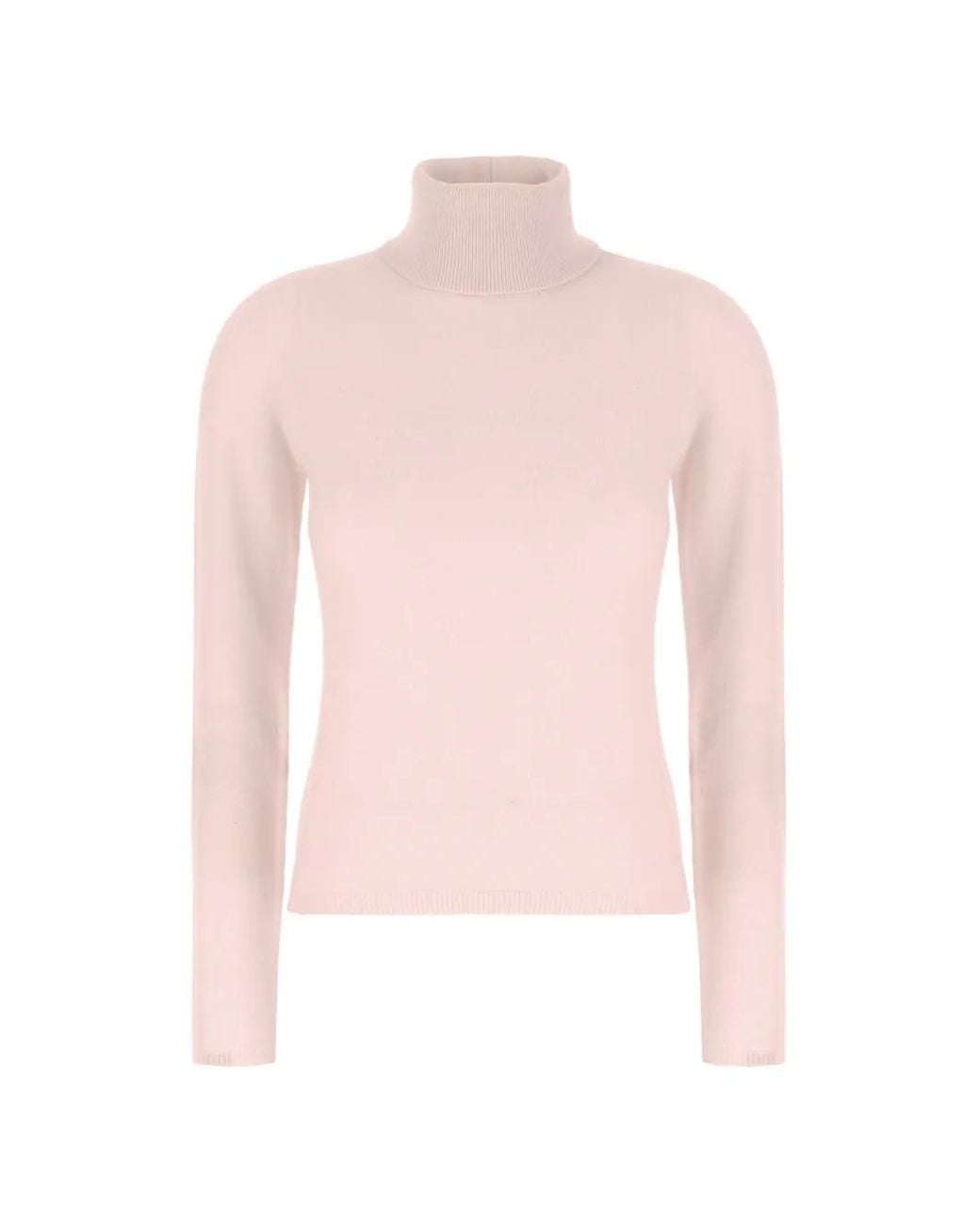 Vanisé Pink Roll-Neck Cashmere Sweater