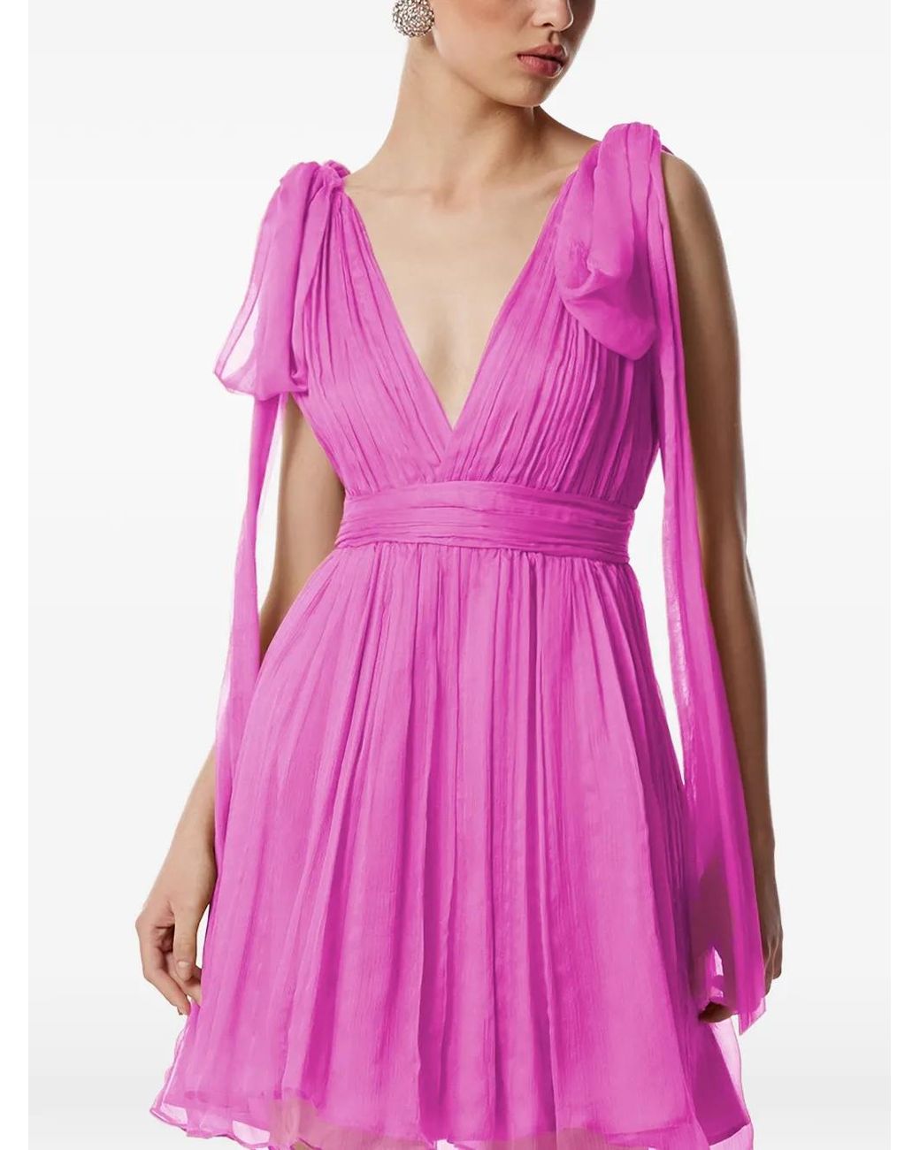 strapless open back dress Mismatched Chiffon Inexpensive Floor Length A-line Dusty Rose Simple B –  SposaBridal main image 1