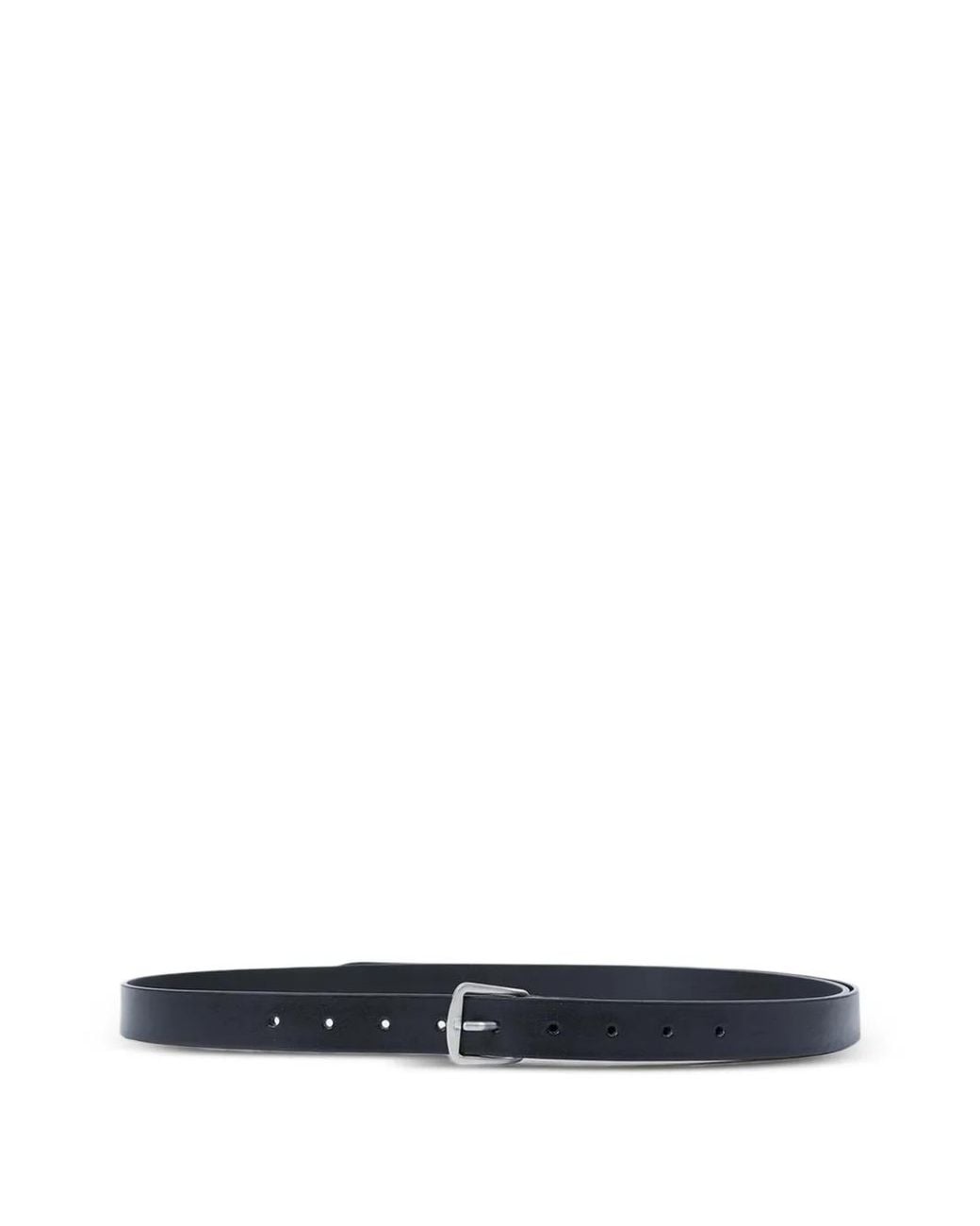 Ann Demeulemeester White Giufi Studded Leather Belt for men