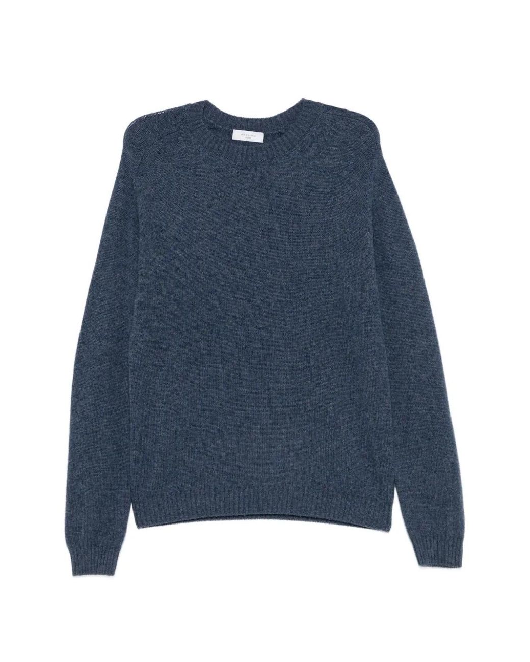 Boglioli Blue Crew-Neck Knitted Sweater for men