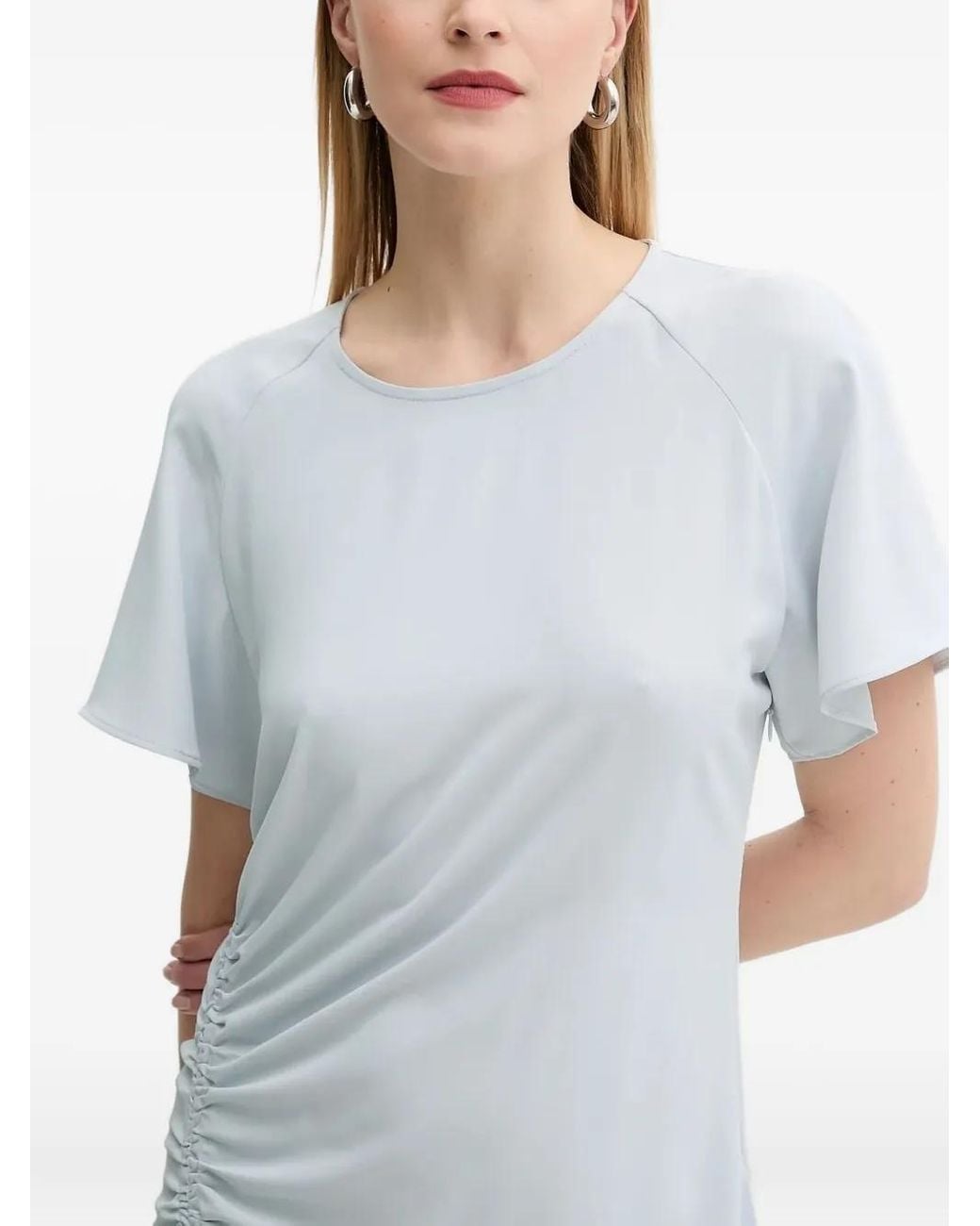 Samsøe & Samsøe White Side-Split Maxi Dress