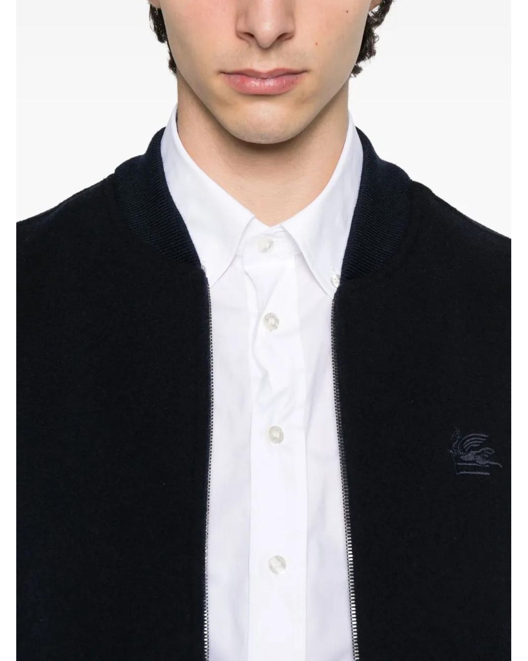 Etro Button-Down Shirt With Tailored Fit in White für Herren