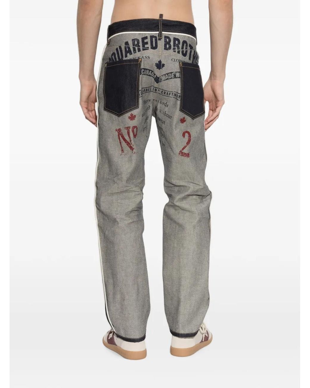 Jean Insideout 642 DSquared² pour homme en coloris Gray