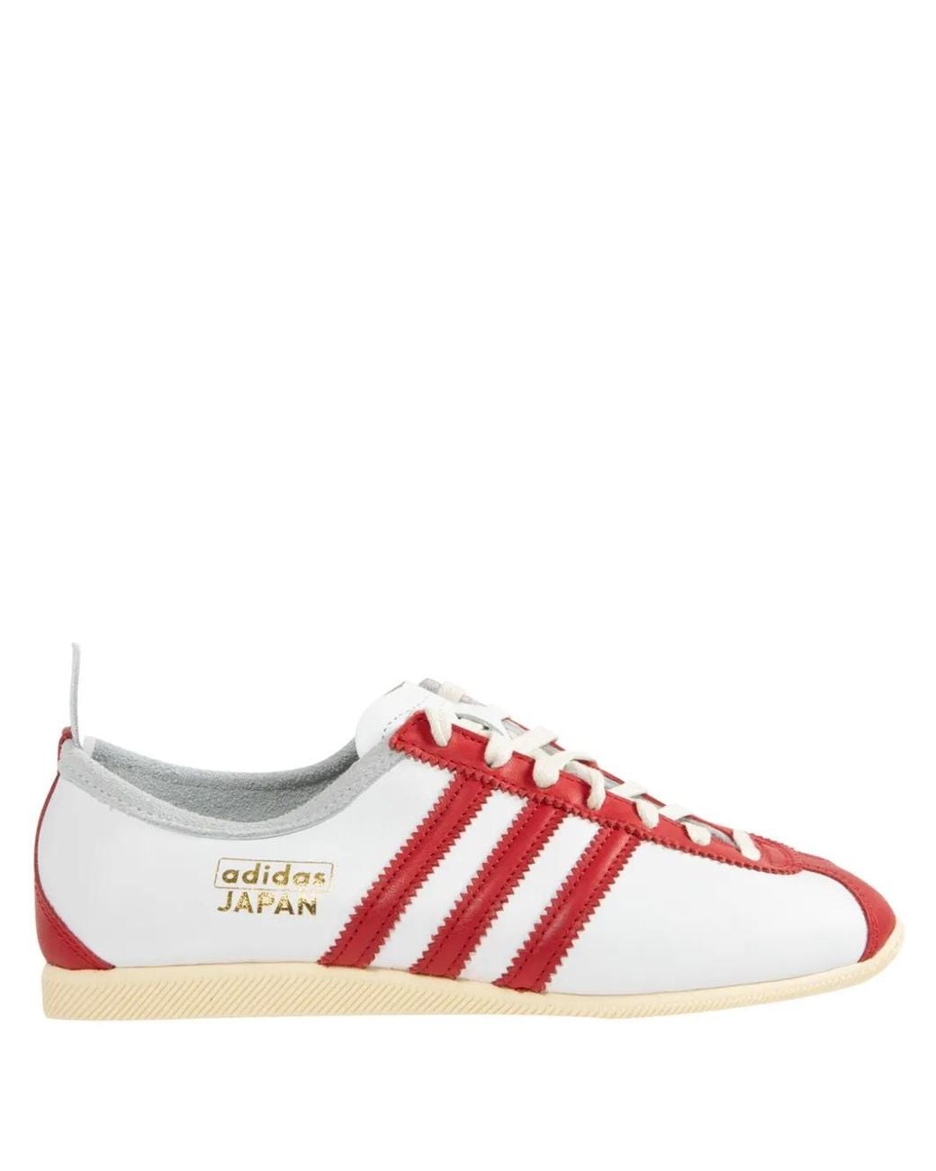 Adidas Red Japan Leather Sneakers