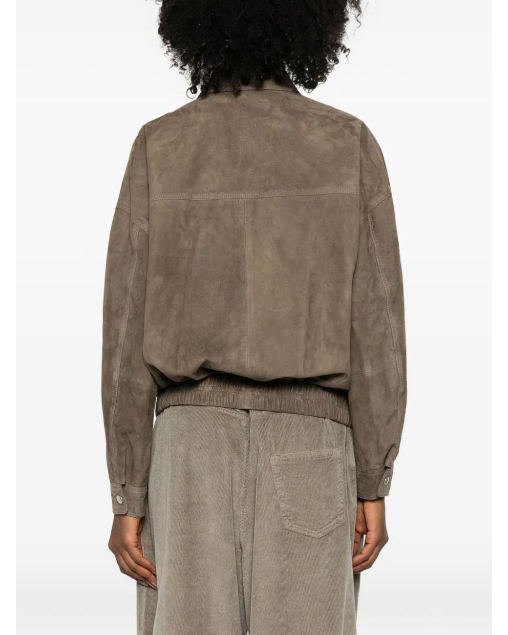 Arma Brown Frederica Collared Suede Jacket