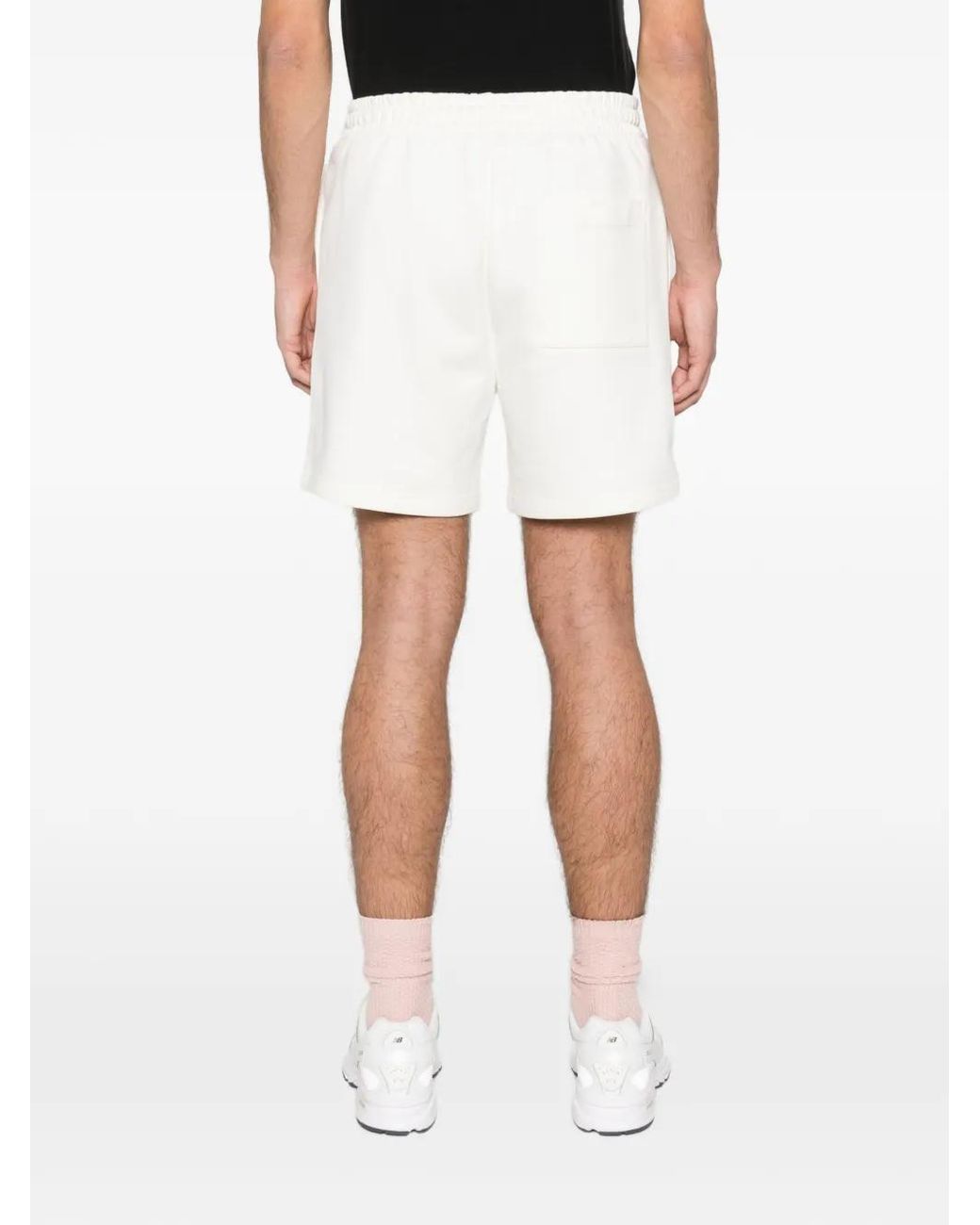 Casablanca White Airbrush Smiley Drawstring Shorts for men