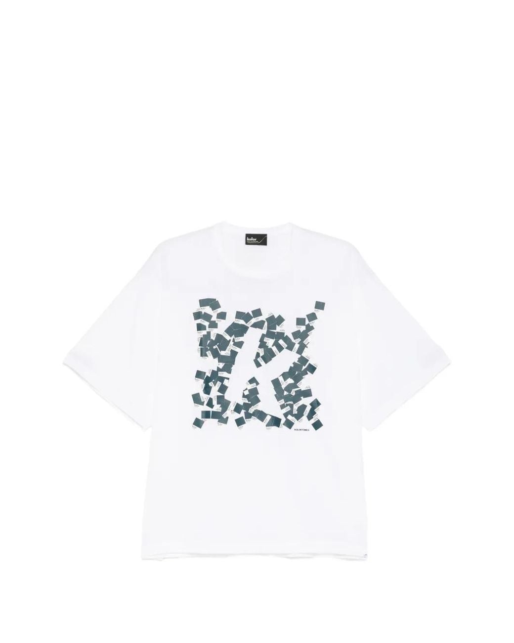 Kolor White Graphic-Print T-Shirt for men