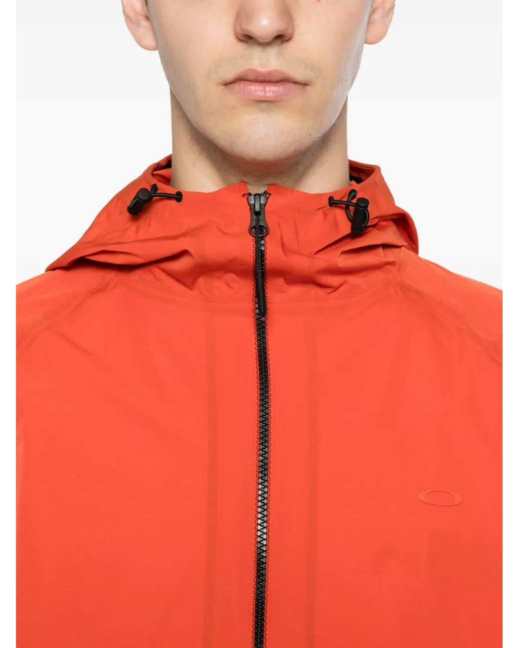 Oakley Red Zip-Up Hooded Jacket for men