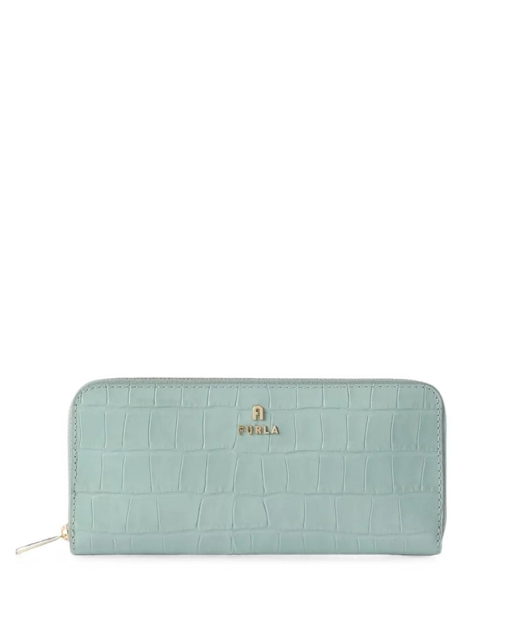 Furla Green Veste Camelia À Fermeture Zippée Ronde