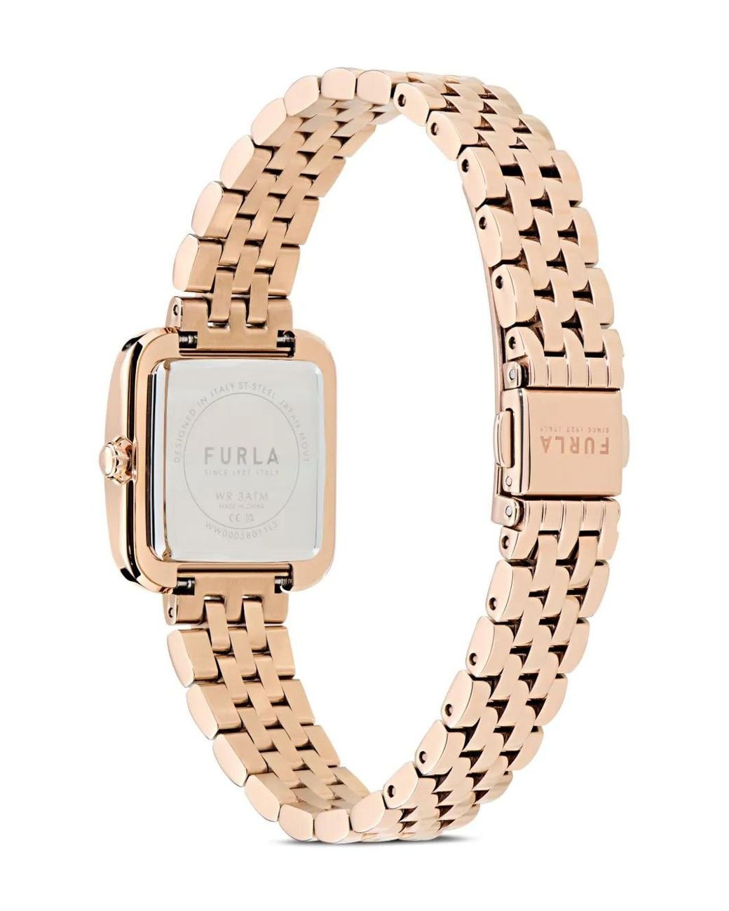 Furla White Diamante 30Mm Watch