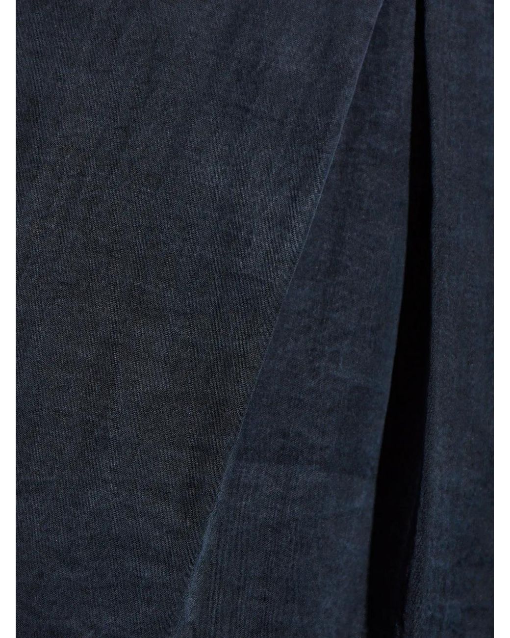 Giorgio Armani Blue Pantalon Ample À Design Plissé for men