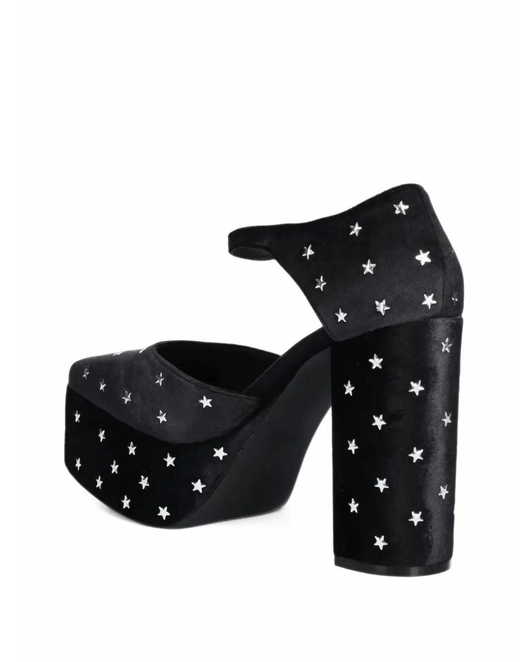 Jeffrey Campbell Black Star-Embellished Platform Pumps