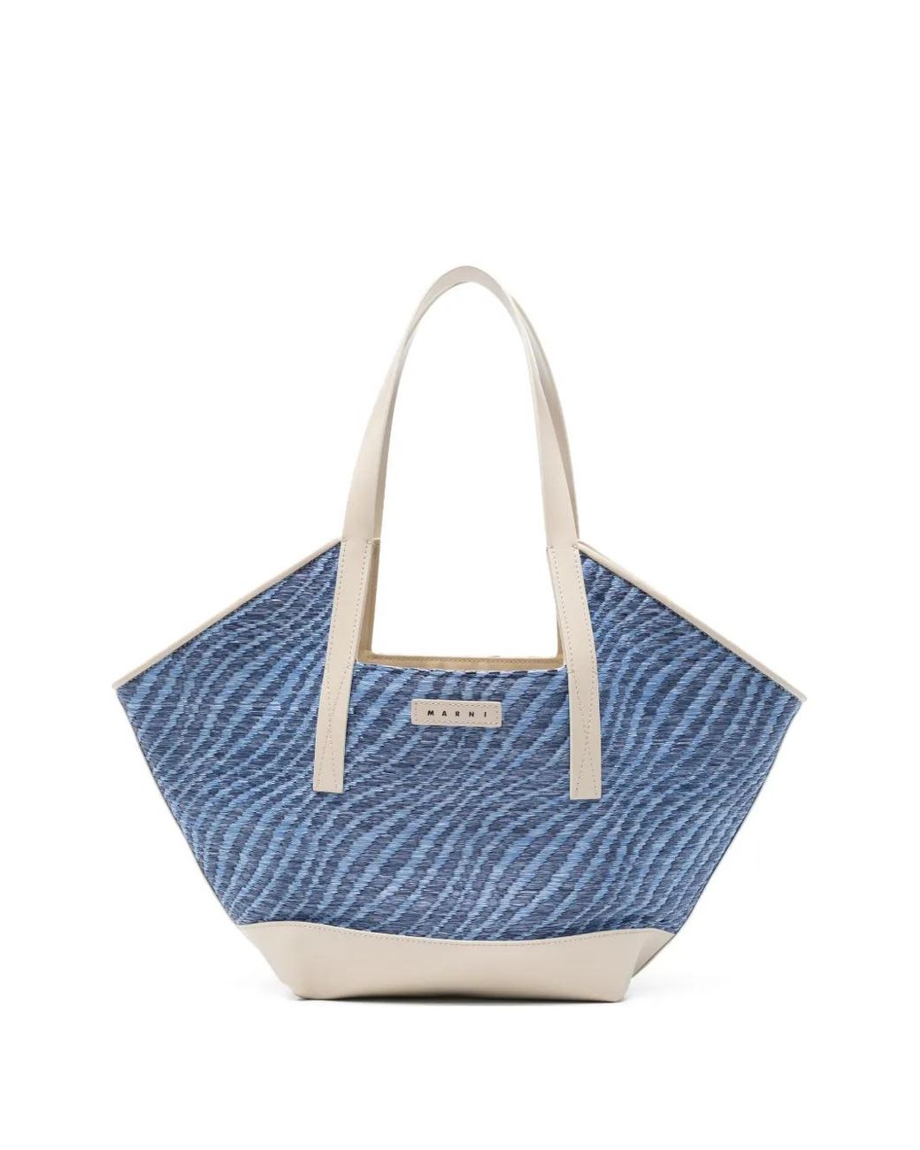 Marni Blue Woven Shoulder Bag