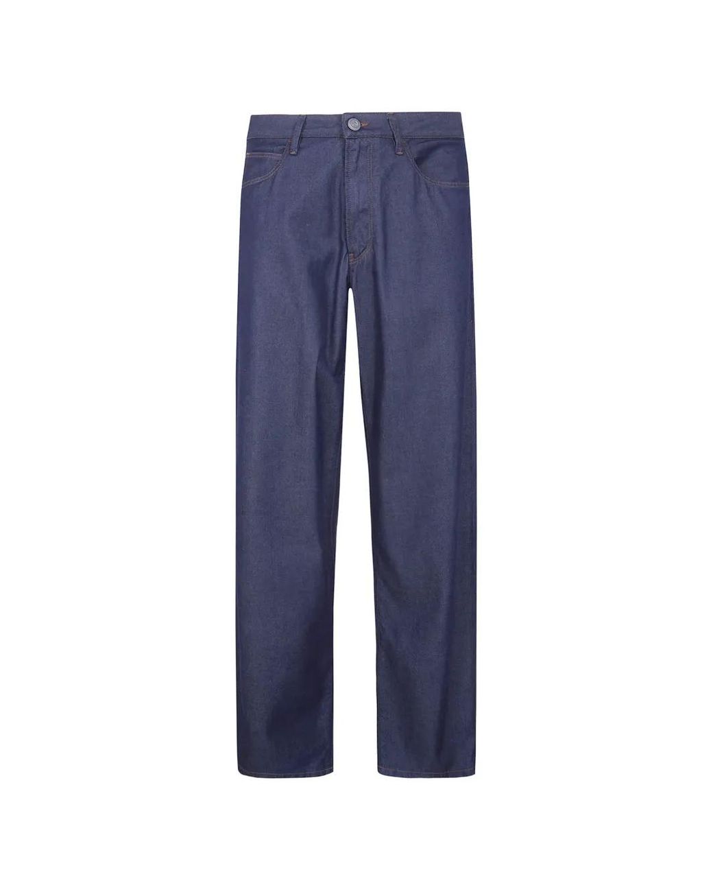Giorgio Armani Blue Classic Straight Denim for men