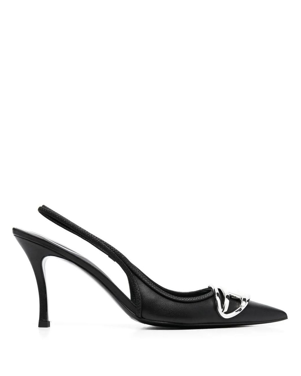 DIESEL Black Venus Leather Pumps