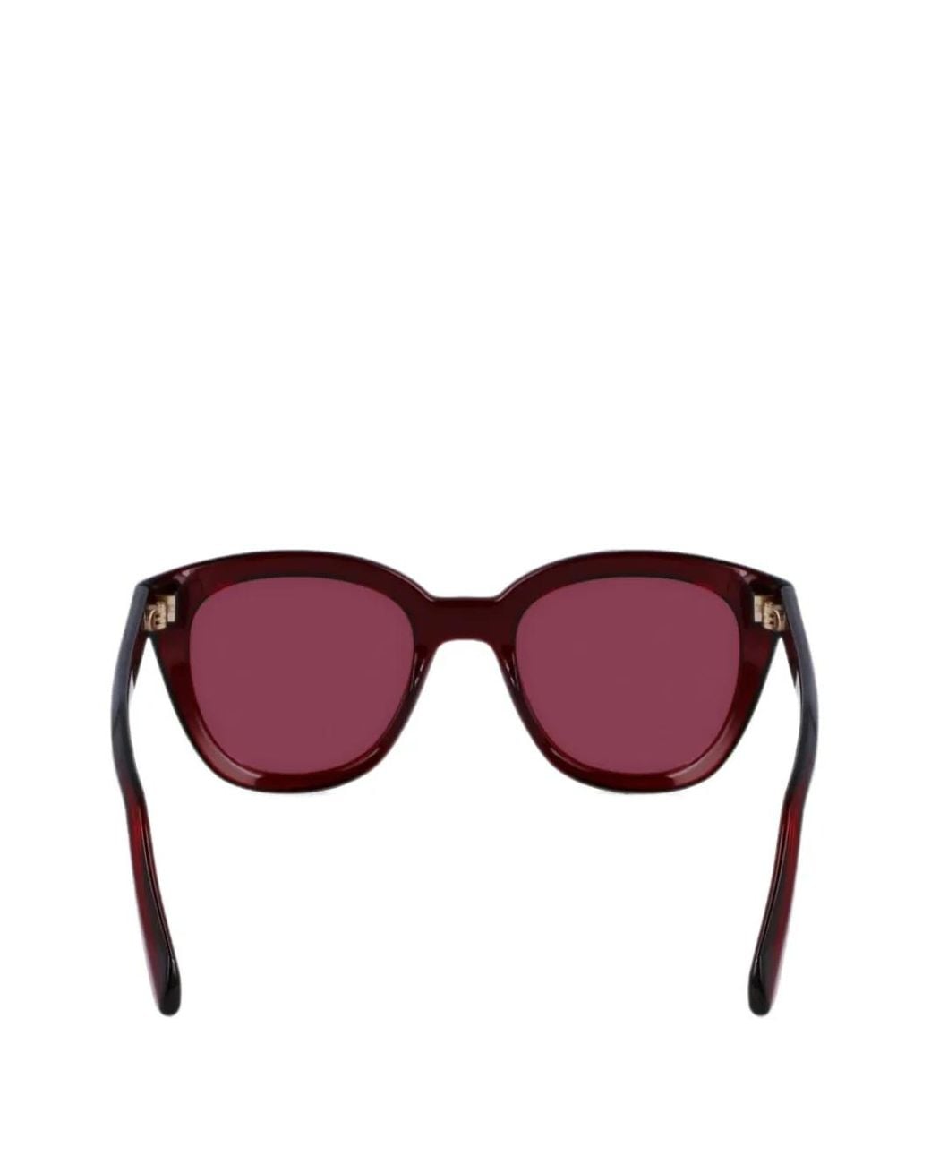 Ferragamo Purple Round-Frame Sunglasses