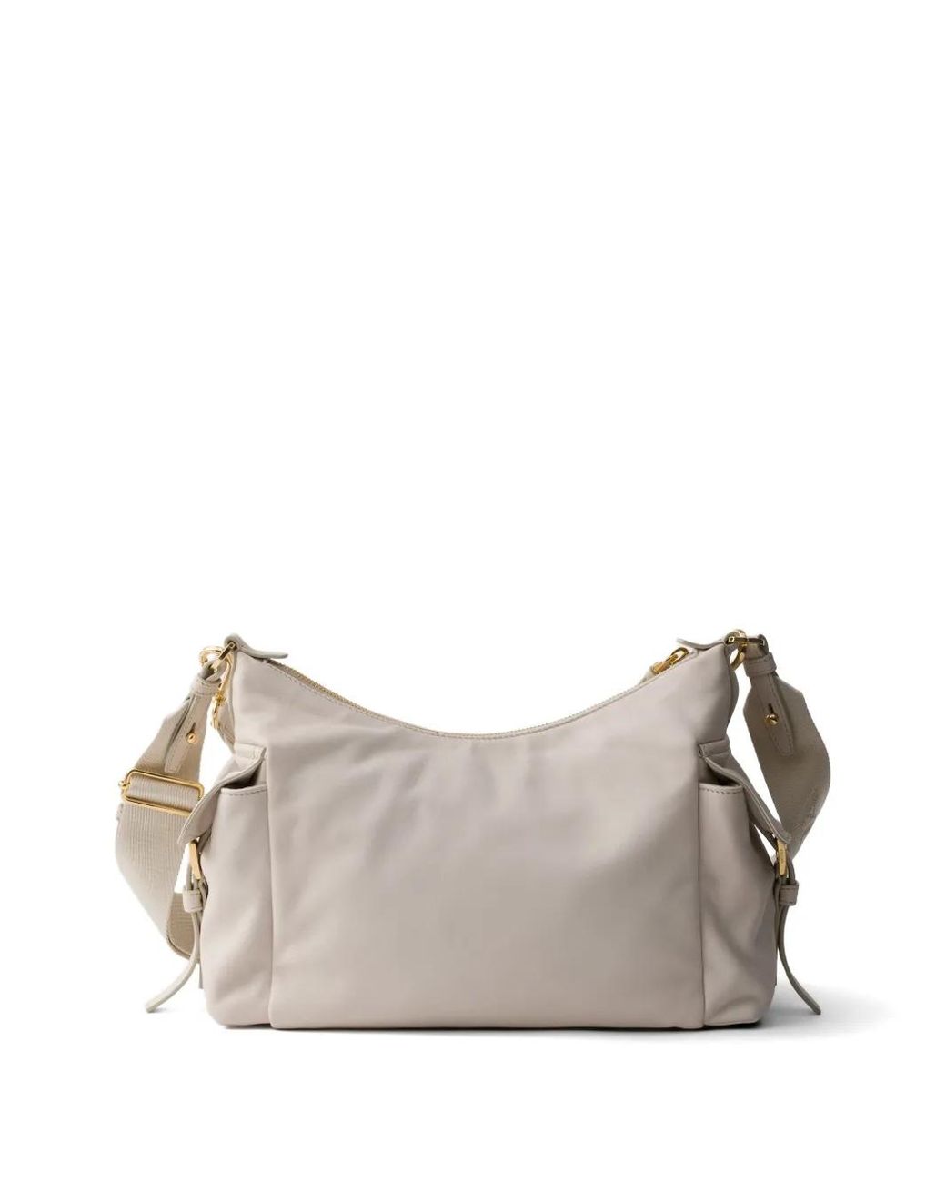 Prada Gray Explore Large Nappa Leather Bag