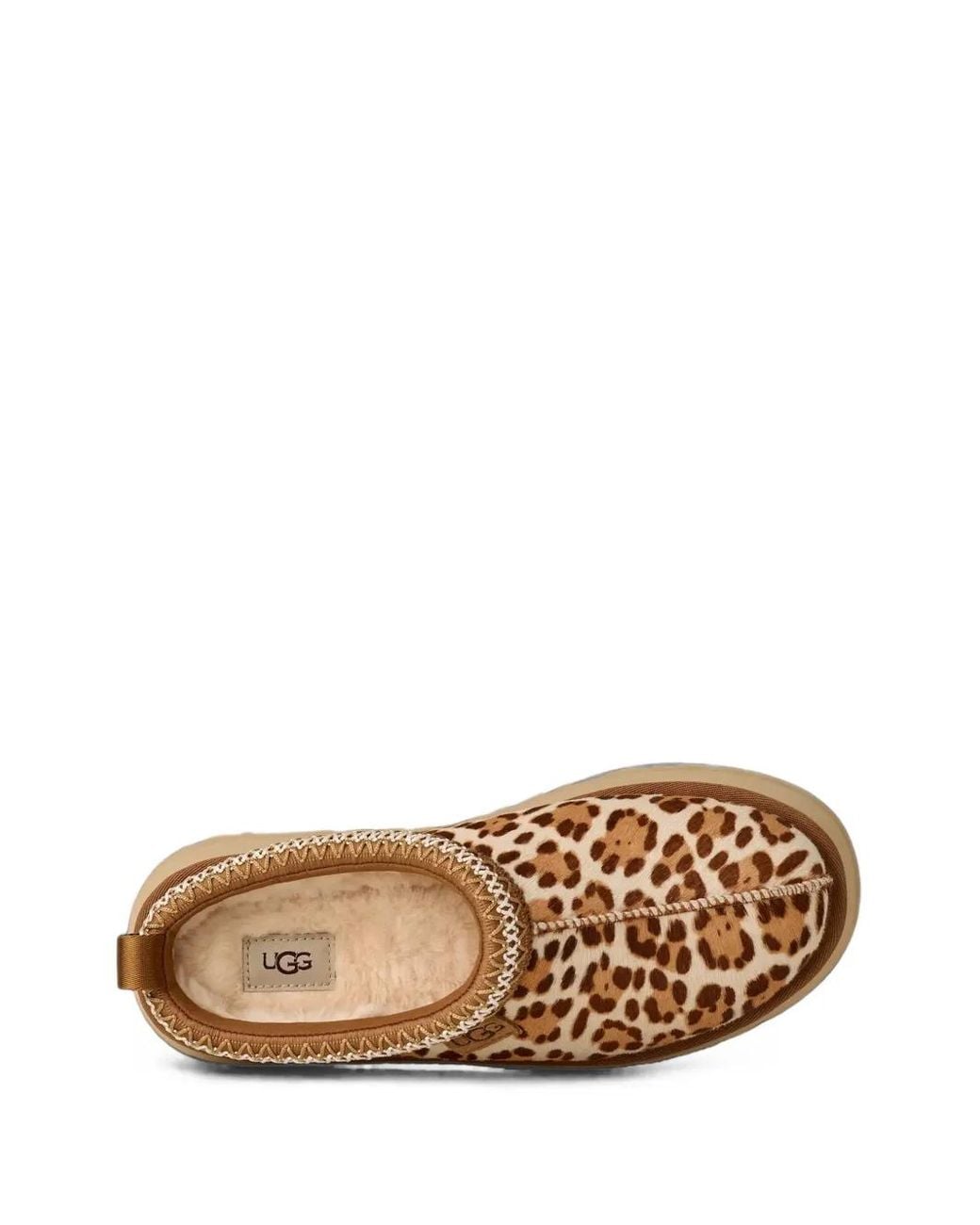 Ugg Brown Tazz Plains Leopard-Print Slippers