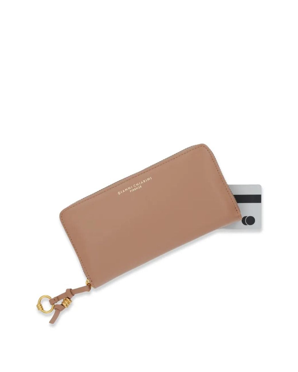 Gianni Chiarini Brown Zip Pendant Wallet for men