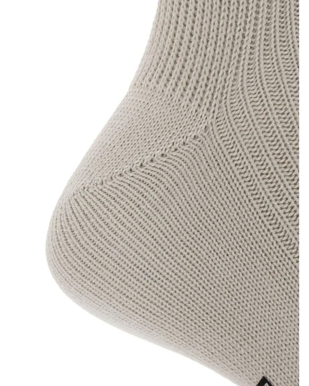 DSquared² Gray Ribbed-Knit Socks for men