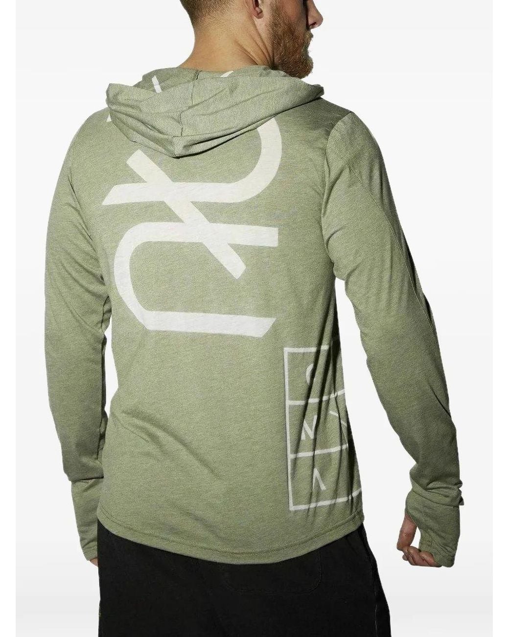 Reebok Green Lightweight Hooded Jacket for men