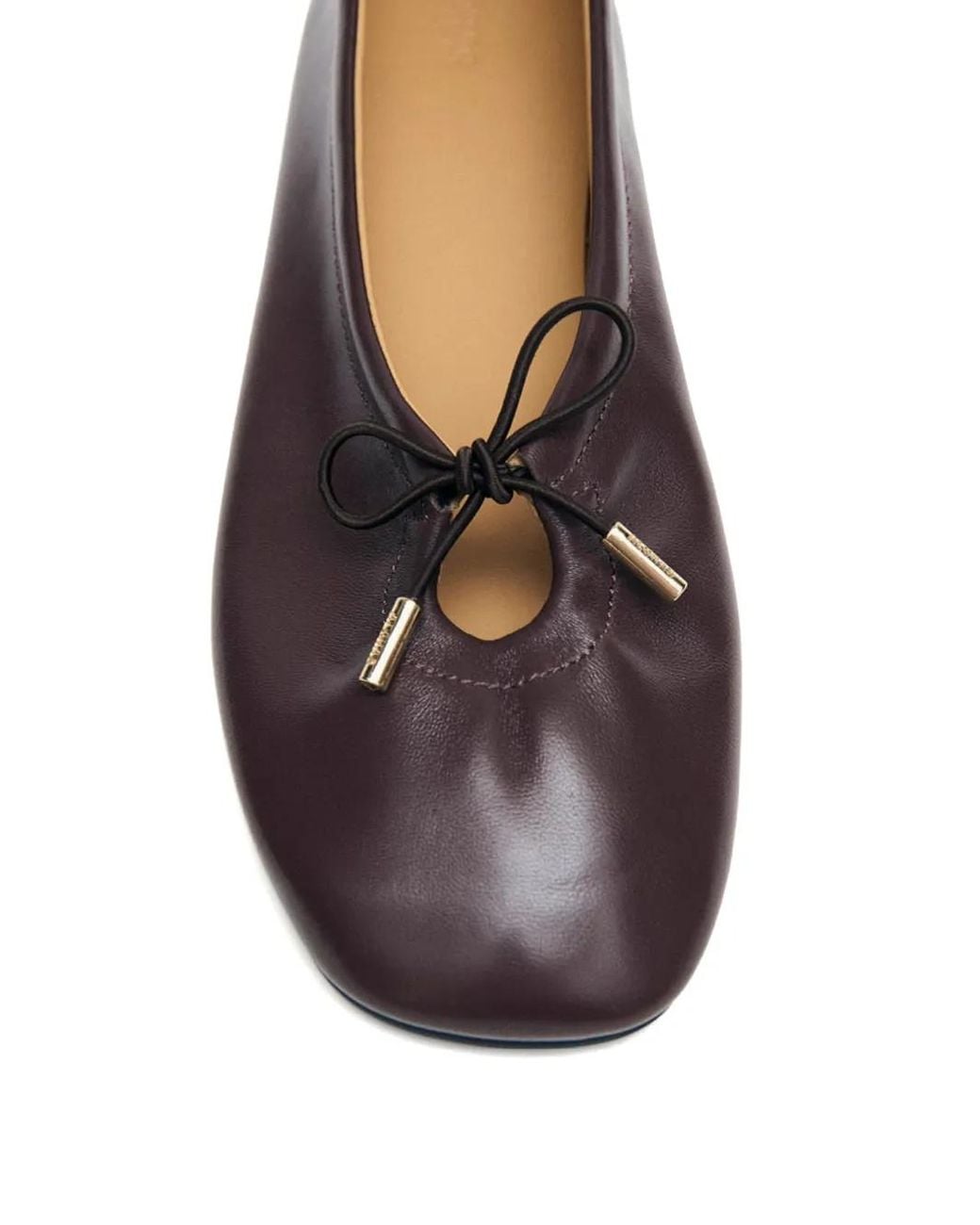 Alohas Brown Rosalind Leather Ballet Flats