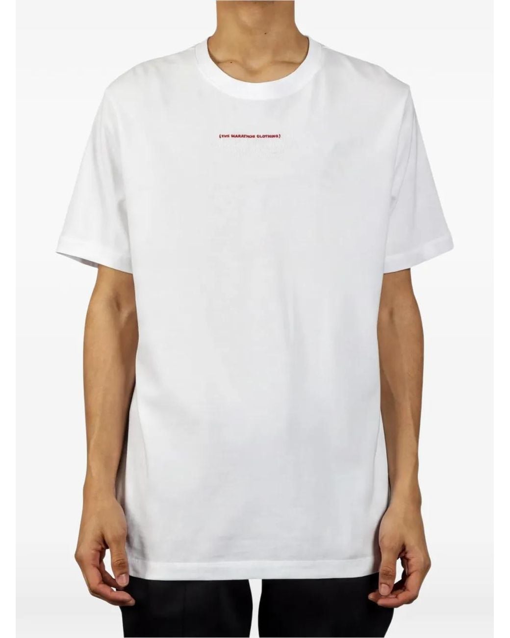 PUMA White The Marathon Clothing T-Shirt for men