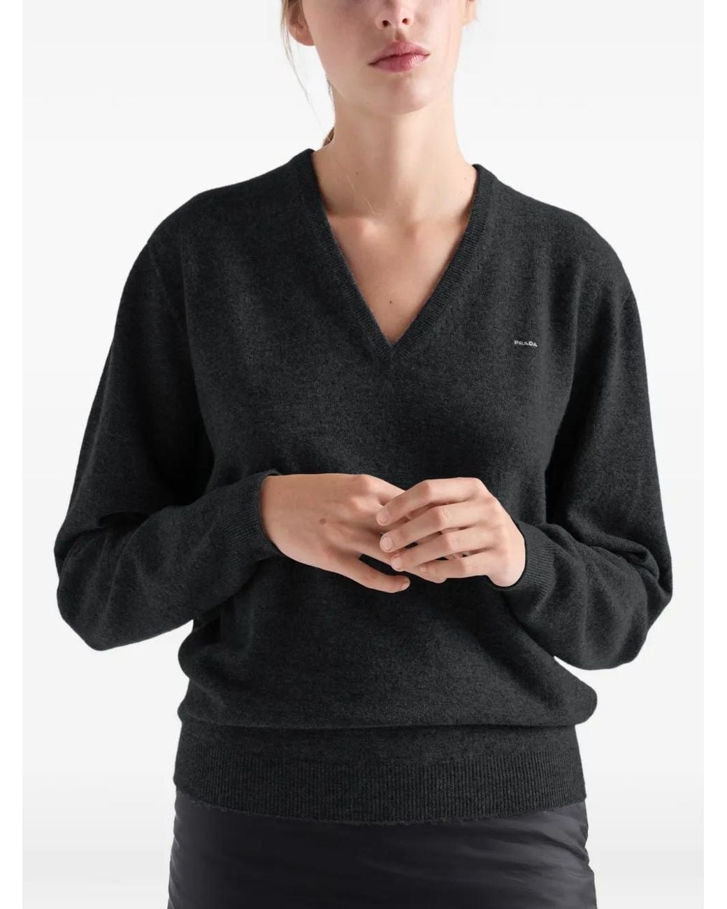 Prada Black Wool Sweater