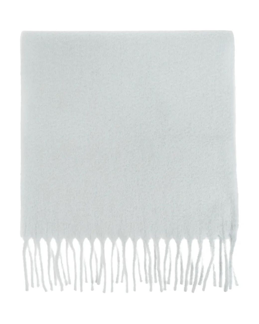 Issey Miyake White Fringed Scarf