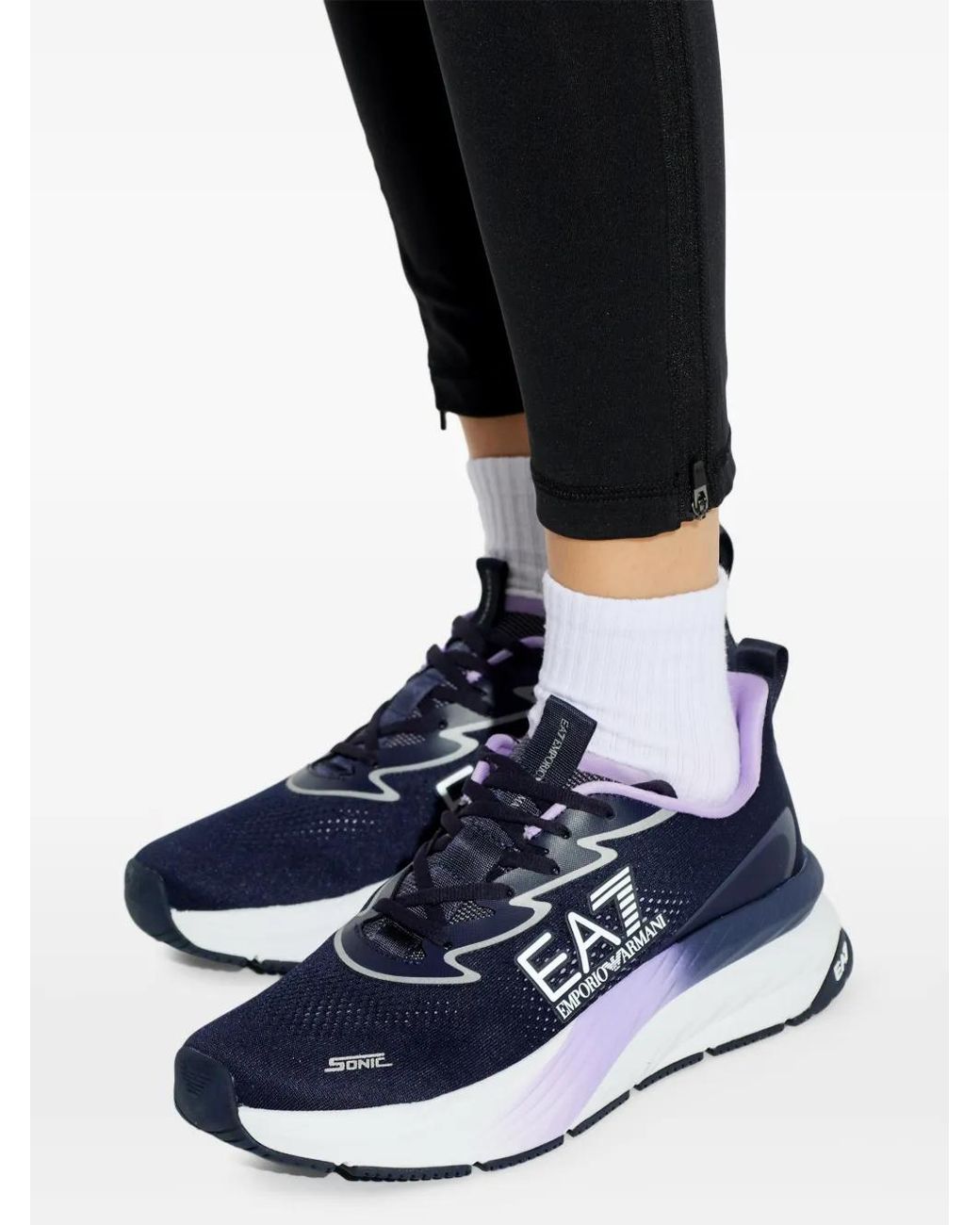 EA7 White Logo Sneakers
