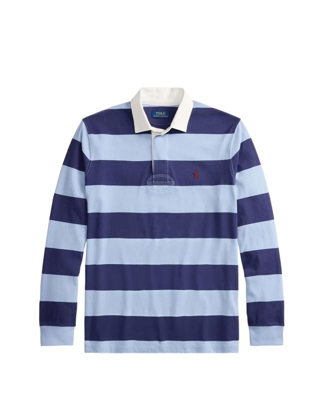 Polo Ralph Lauren Blue Polo De Rugby À Rayures for men