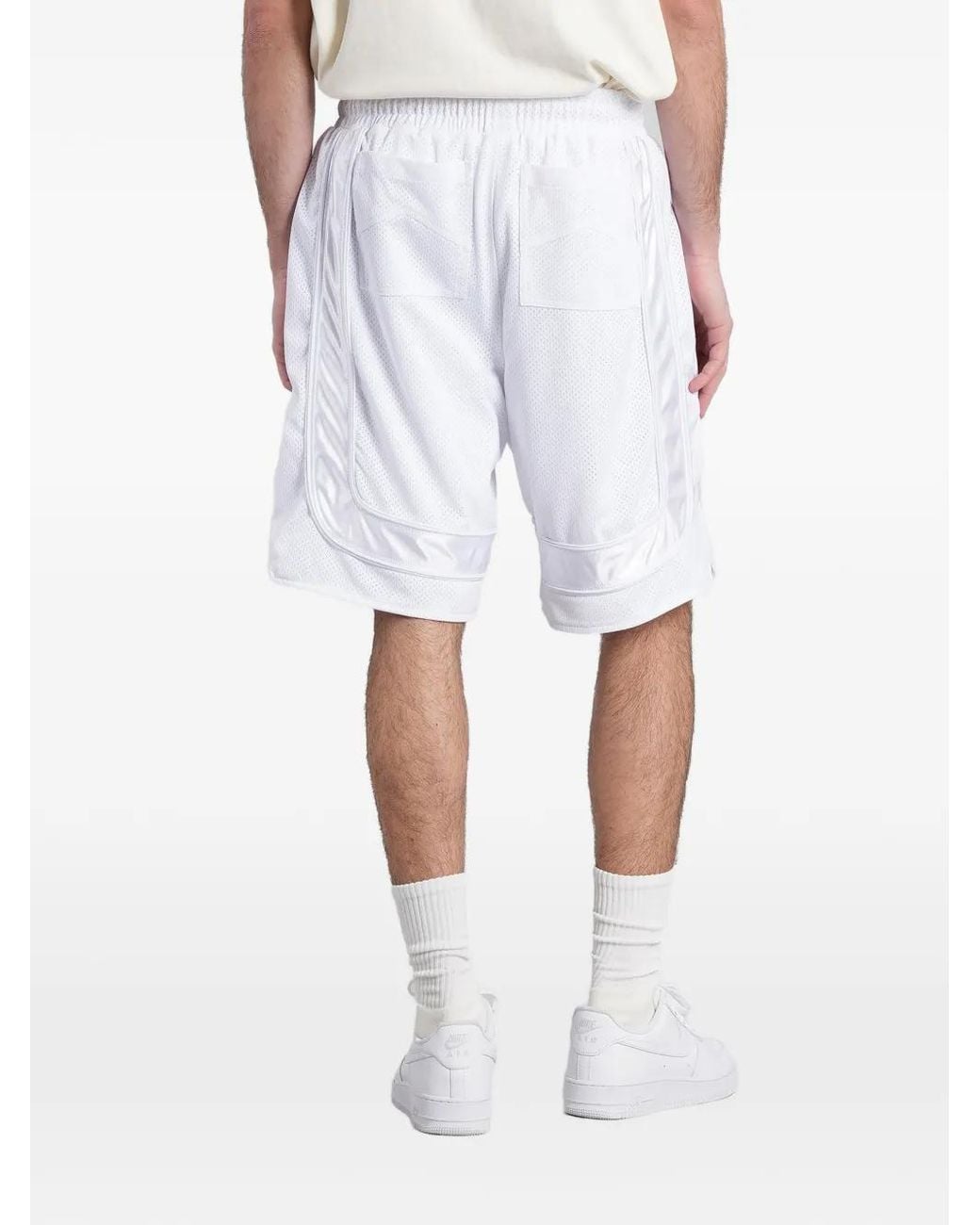 Rhude White Drawstring Shorts for men