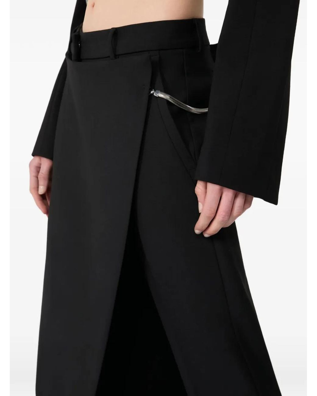 Max Mara Black Utopia Chain-Detail Trousers