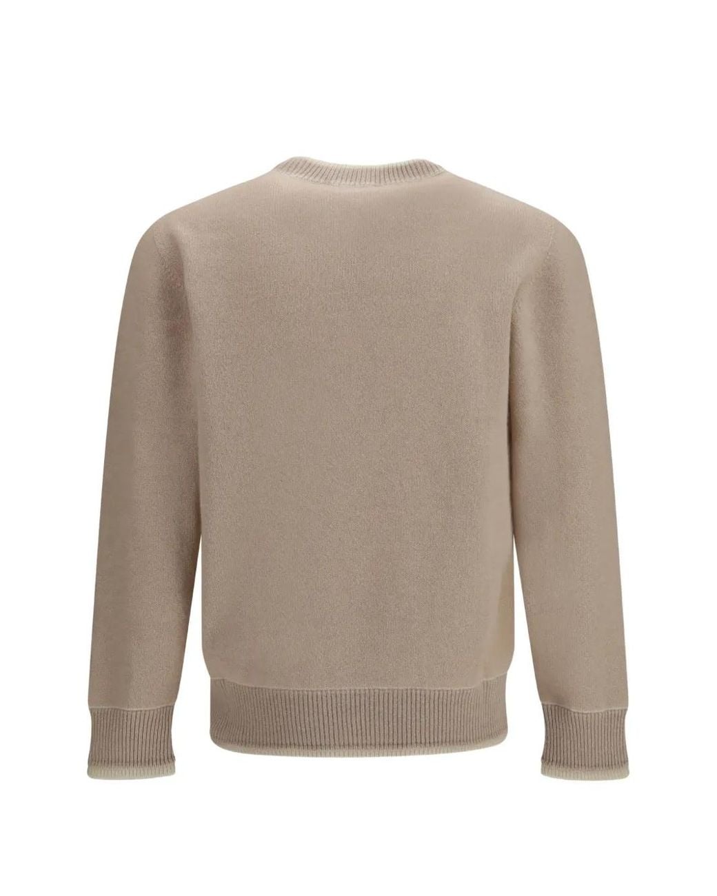 Laneus White Boxy-Fit Sweater for men