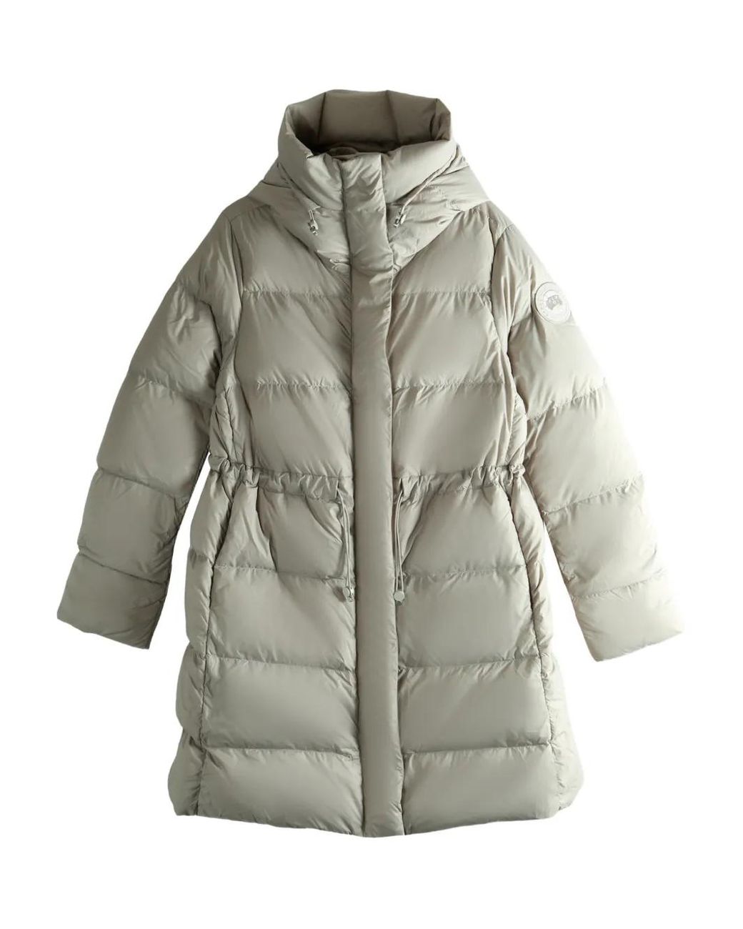 Canada Goose Gray Hooded Puffer Coat