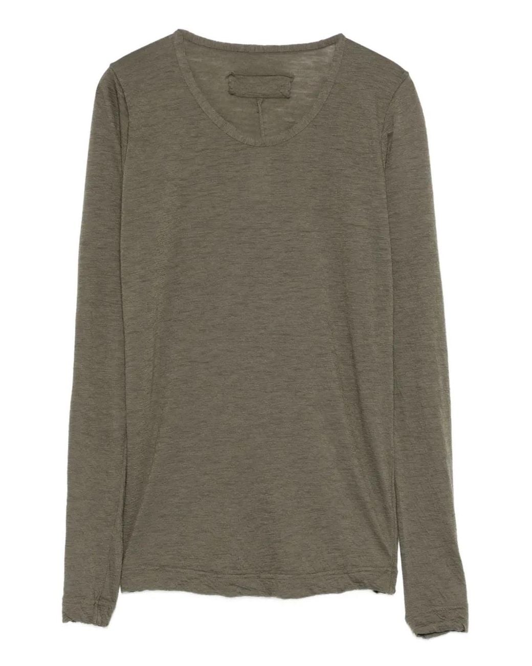 Private 0204 Green Round-Neck Sweater