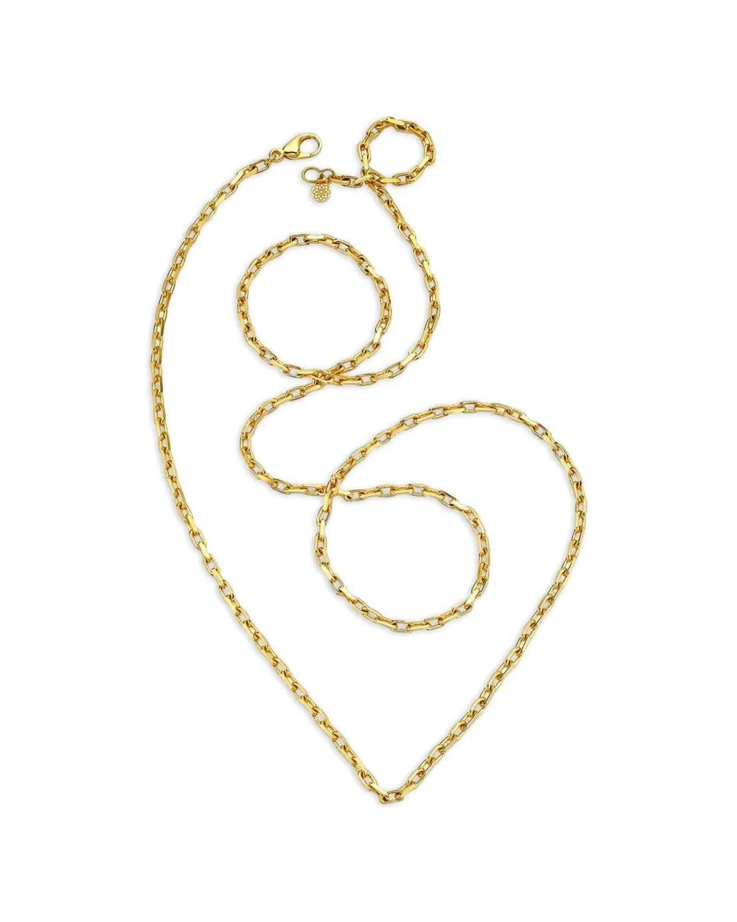 Buddha Mama Metallic Diamond-Cut Cable Chain Necklace