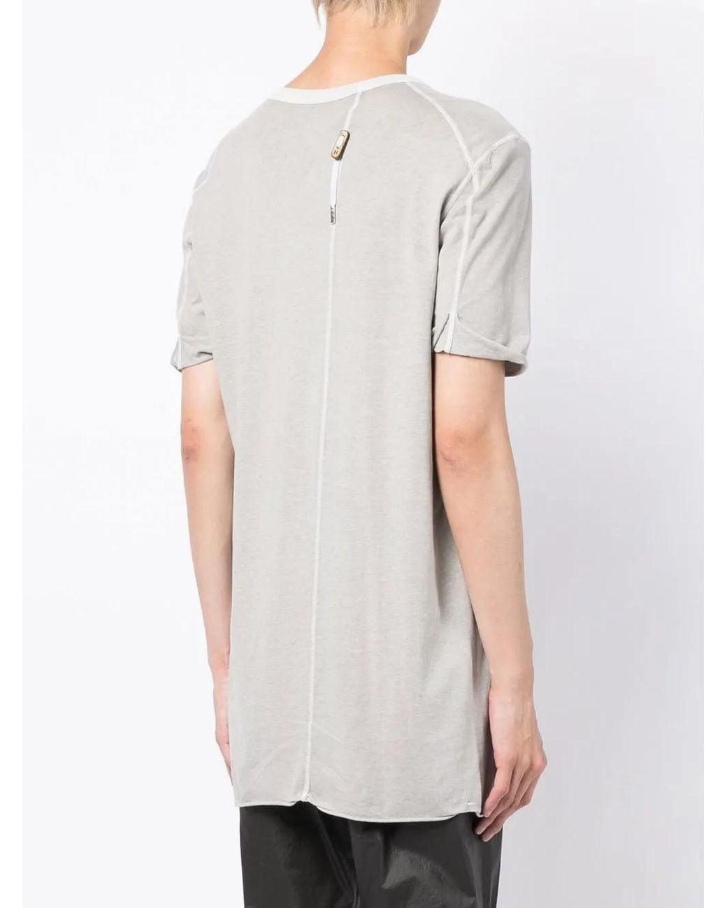 Boris Bidjan Saberi White Round-Neck Cotton T-Shirt for men