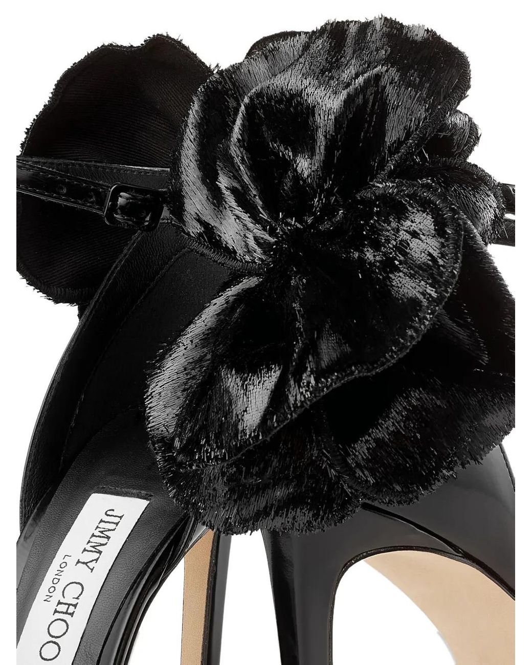 Jimmy Choo Black Marja 100 Leather Pumps