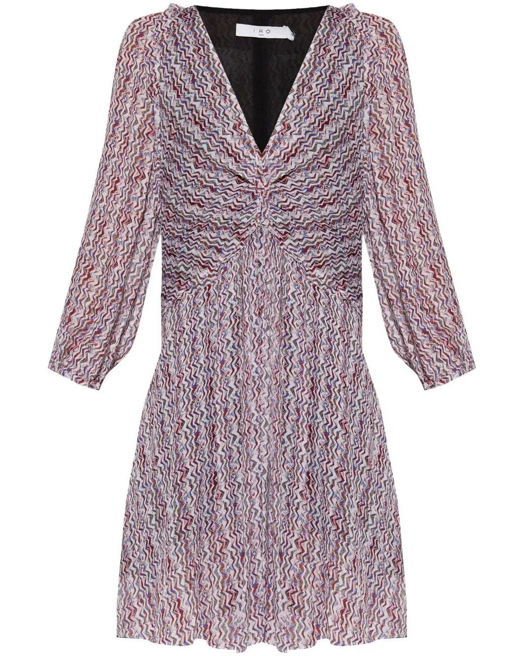 IRO Purple Ruline Short Dress