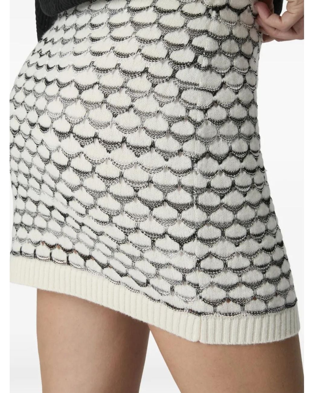 Missoni Gray Patterned Mini Skirt