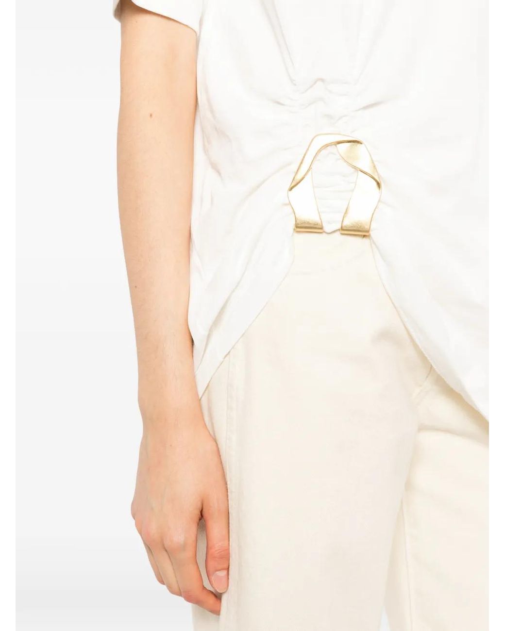 Aje. White T-Shirt Luma