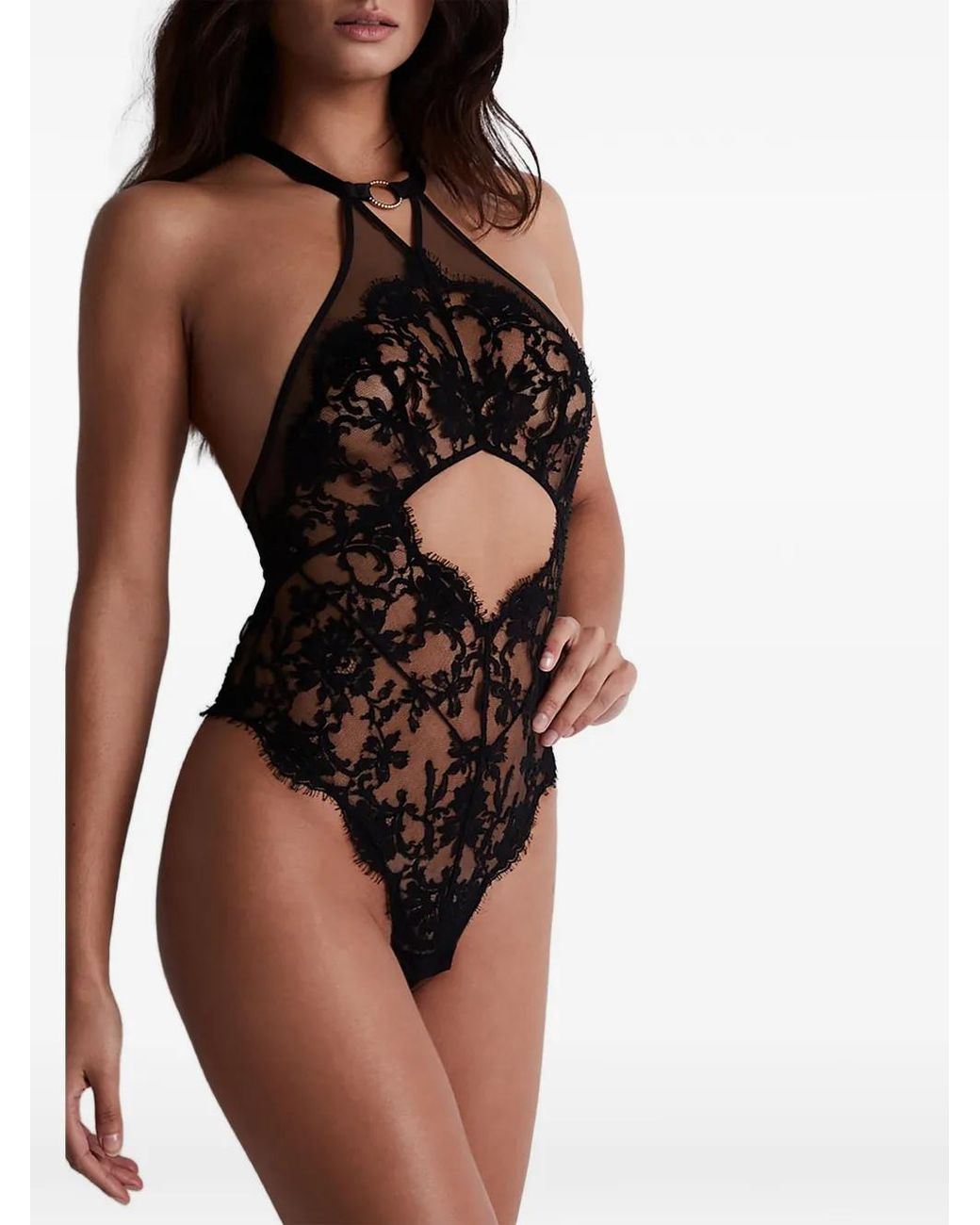 Aubade White Under Your Spell Cut-Out Bodysuit