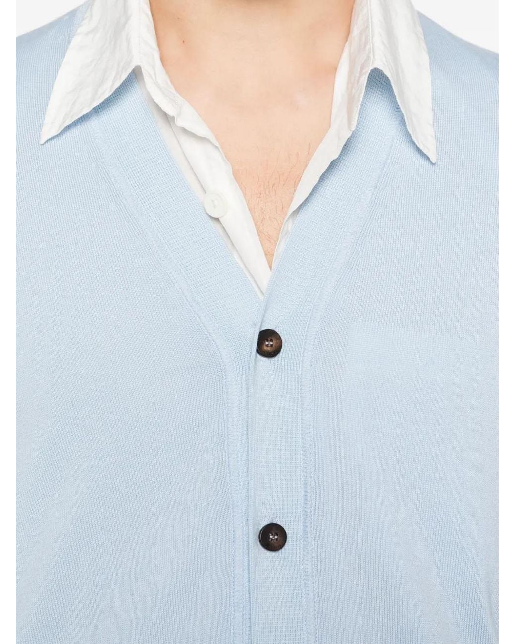 Jacquemus Blue The J Embroidered Cardigan for men