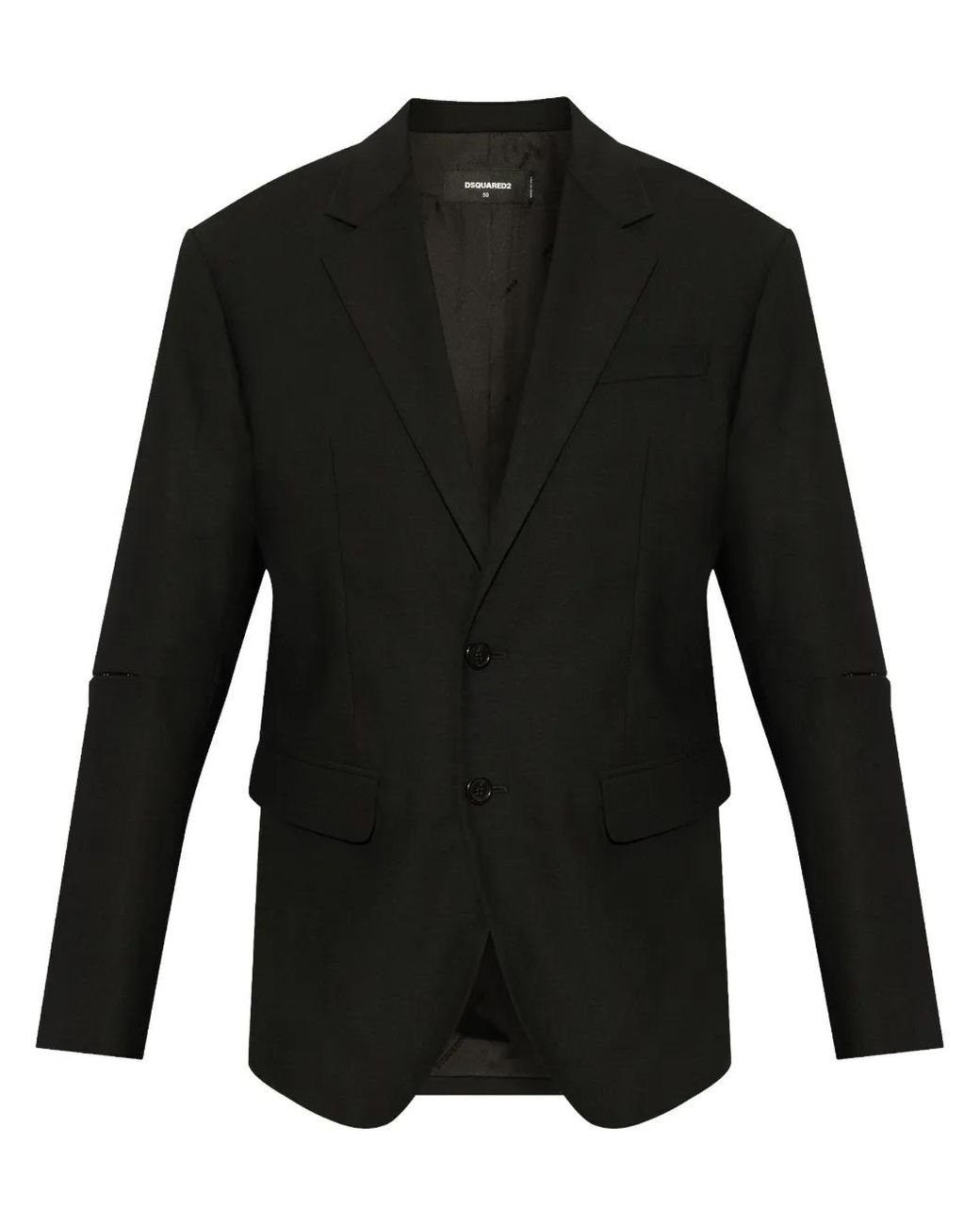 DSquared² Black Cut-Out Sleeve Blazer for men
