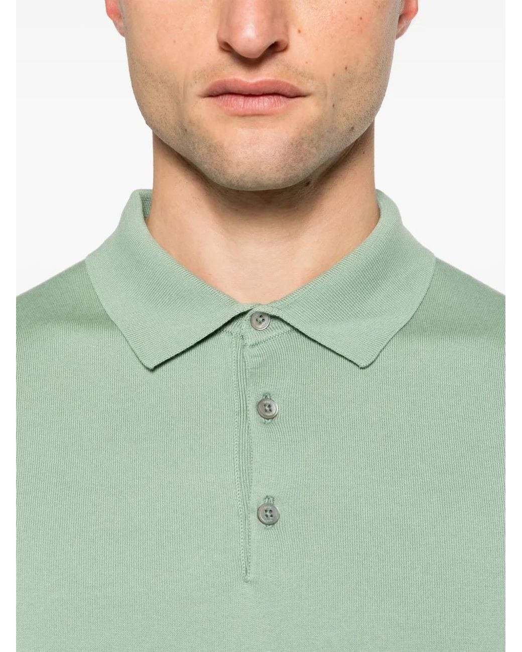 Boss Green Long-Sleeve Cotton Polo Shirt for men