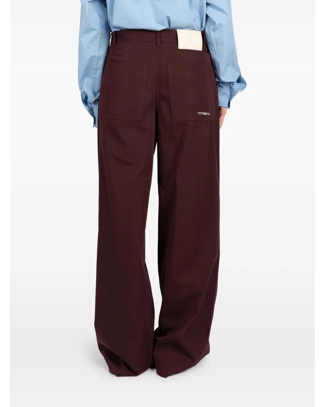 Societe Anonyme Purple Wide Leg Trousers