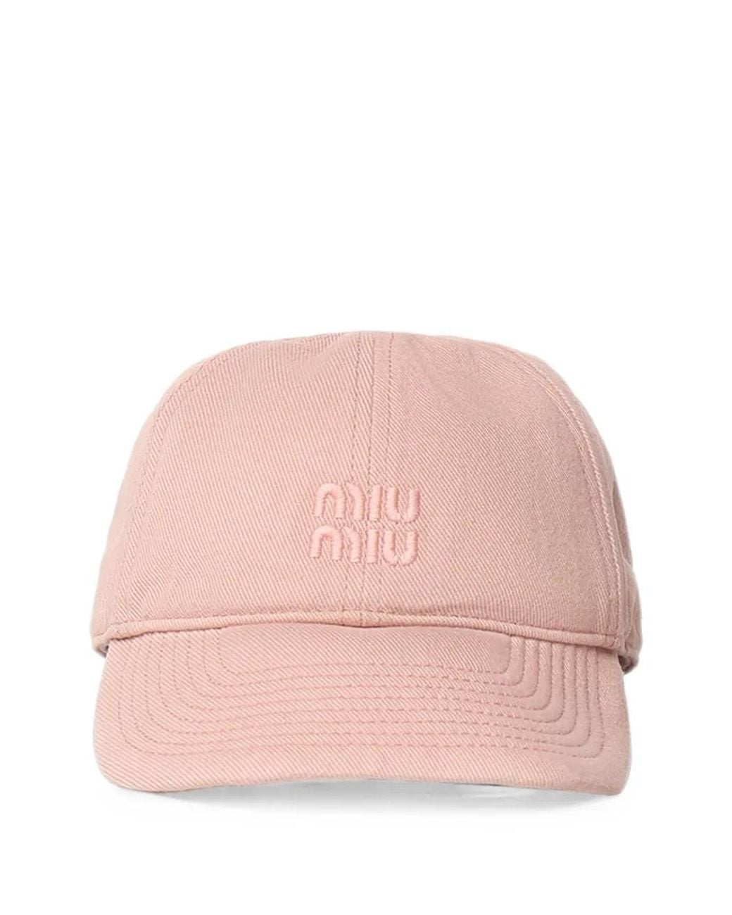 Cappello Da Baseball Drill di Miu Miu in Pink